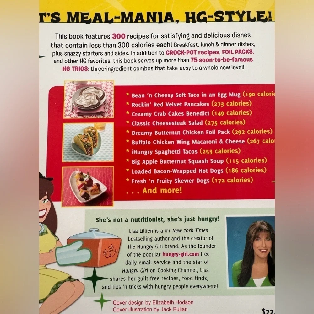 Barnes & Noble Hungry Girl 300 under 300 by Lisa Lillian Cookbook NEW